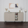 Madia Clara 3 ante cashmere con nicchie a giorno 142x35,6x83h