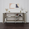 Madia Clara 3 ante cashmere con nicchie a giorno 142x35,6x83h