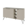 Madia Clara 3 ante cashmere con nicchie a giorno 142x35,6x83h