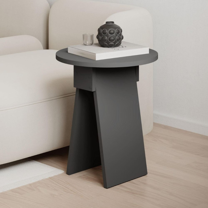 Tavolino da salotto Chen antracite 50x42x23,4 cm moderno