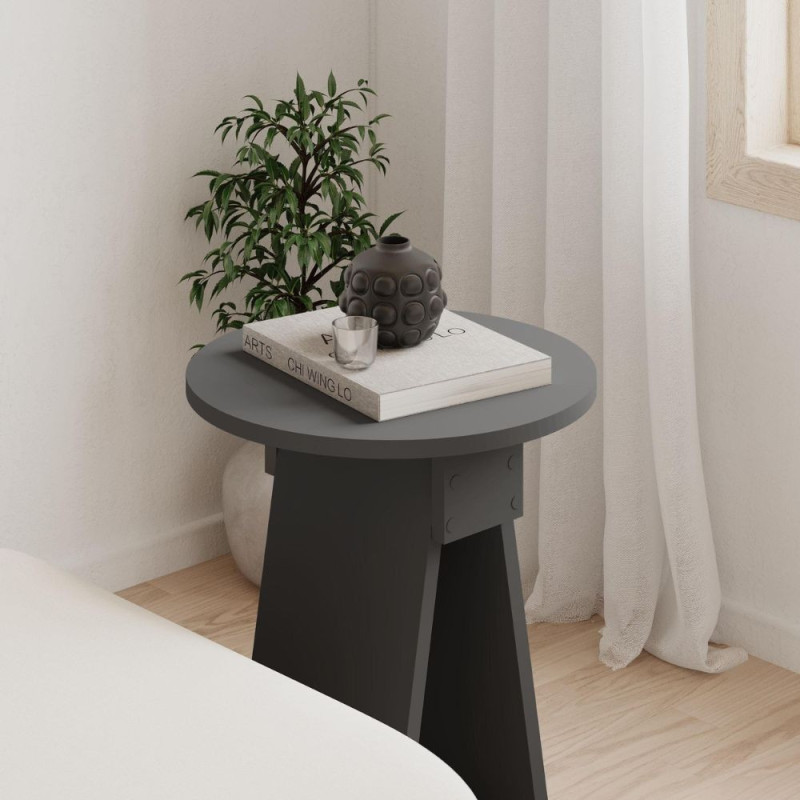 Tavolino da salotto Chen antracite 50x42x23,4 cm moderno