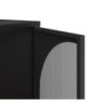 Credenza Tayra in metallo nero 160 cm 4 ante moderna