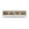 Porta TV Tayra metallo 4 ante 180 cm colore crema moderno
