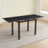 Tavolo allungabile Kyoto ceramica marmo nero metallo nero