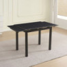 Tavolo allungabile Kyoto ceramica marmo nero metallo nero