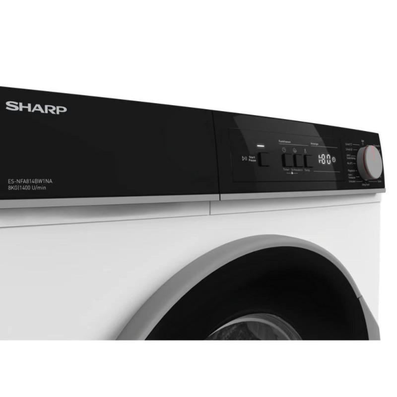 Lavatrice Sharp ESNFA814BWNA 8 kg 1400 rpm classe A frontale