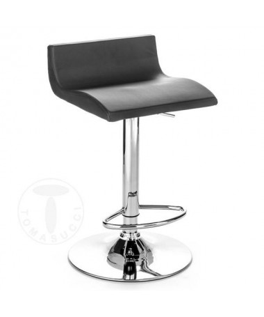 Sgabello in pelle sintetica Diva - set da 2 nero