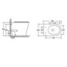 wc pavimento nero opaco rimless | levante shop