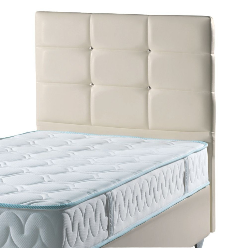 Testiera letto Nova 90x8x110H ecopelle beige - Singolo