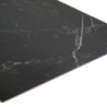 Top tavolo pietra sinterizzata nero quadro 70x70 cm resistente