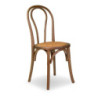 Sedia legno Thonet impilabile marrone classica 42x55xH88