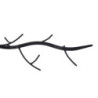 Albero di Natale Metallo Nero 73x73x200 cm – Design moderno natalizio