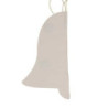 Set 6 Campane Carta Nido d’Ape Avorio Ø16x13,5 cm Natale