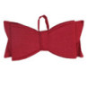 Set 2 Fiocchi Tessuto Rosso 46x0x20 cm Decorazione Casa Natale