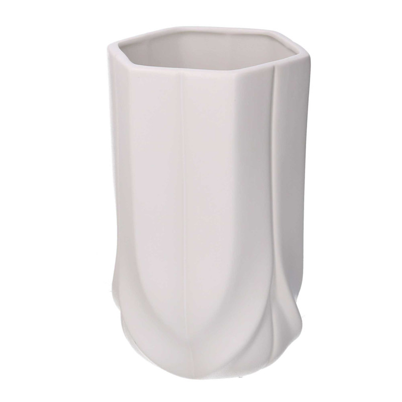 Vaso Ceramica Bianco Cm Ø13H22 | Fioriere e Vasi | Levante S