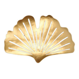 Set di 2 Portacandele Metallo Oro 25x17x4 cm Design Moderno