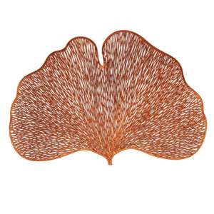 Set 12 tovagliette plastica foglia oro rosa 44x30 cm tavola