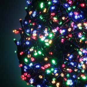 Luce Filo 500 LED Multicolor 28 m con Controller Natale Casa
