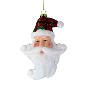 Set 3 Babbi Natale Plastica Cappello Rosso 9x4,9x12,3 cm Natale
