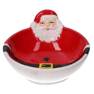 Zoom Set di 2 Ciotole ceramica babbo natale rosso cm 15x13h6,5