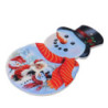 Set 3 Mattonelle Ceramica Pupazzo di Neve Babbo Natale 15x24 cm
