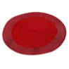 Set 6 tovagliette plastica rosso tonde Ø38 cm tavola elegante