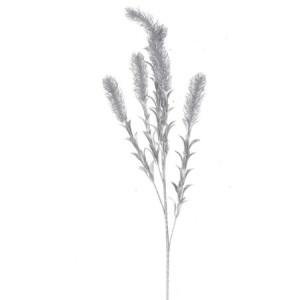 Set 24 Rami Plastica Argento 112 cm Decorazioni Natalizie