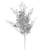 Set di 2 Rami Plastica Sfere Argento 65x4x30 cm Decorazione