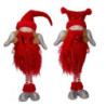 Set 2 Angeli Tessuto Rosso 24x9x71 cm Decorazioni Natale