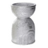 Set Di 2 Vasi Ceramica Arcobaleno Argento Tondo Cm Ø11,5H18,