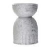 Set Di 2 Vasi Ceramica Arcobaleno Argento Tondo Cm Ø11,5H18,