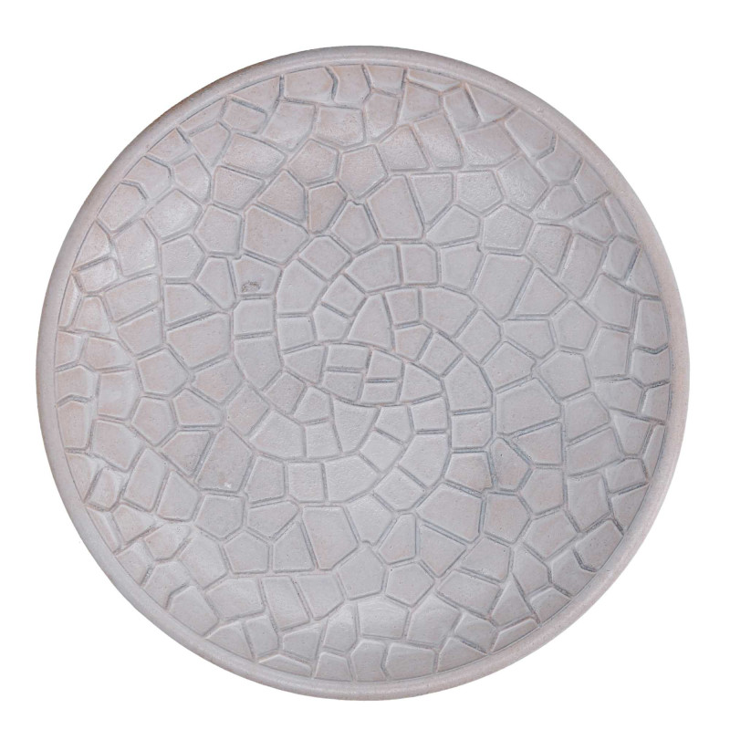 Set 4 Centrotavola Legno Bianco Ø29,5x3,5 cm Decorazioni Natale