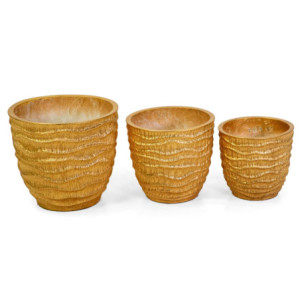 Zoom Portavaso resina 1-3 oro cm ø36h39,5