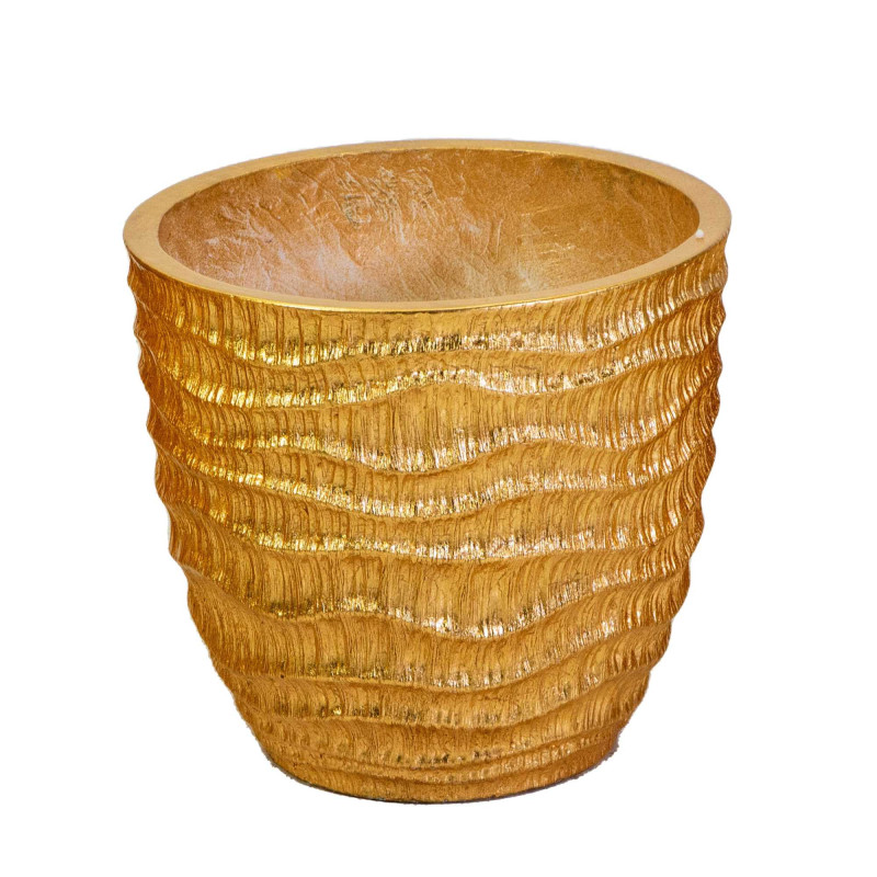 Resina 1-3 Oro Cm Ø36H39,5 | Fioriere e Vasi | Levante Shop