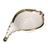 Set di 2 Svuotatasche Ceramica Foglia Oro e Bianco Design