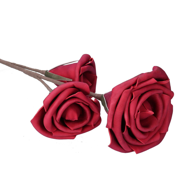 Fiore Artificiale Rosa Rosso H98 cm Decorazione Casa e Natale