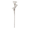 Fiore Artificiale Rosa Bianco H98 cm Decorazione Casa e Natale