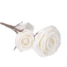 Fiore Artificiale Rosa Bianco H98 cm Decorazione Casa e Natale