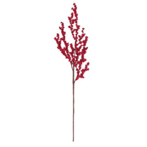 Set di 8 Rami Plastica Bacche Rosse 56 cm Decorazione Casa