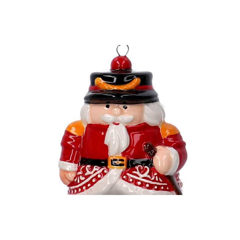 Set di 6 Soldatini Ceramica con Spada Rosso 5x4x7 cm Natale
