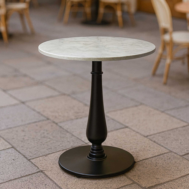 Base tavolo ghisa nero 50x50xH72 cm robusta e stabile
