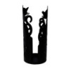 Portabicchiere Metallo Gatti Nero Ø8x13,5 cm – Design originale casa