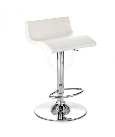 Sgabello in pelle sintetica Diva - set da 2 bianco