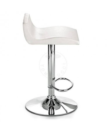 Zoom Sgabello in pelle sintetica Diva - set da 2 bianco