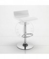 Sgabello in pelle sintetica Diva - set da 2 bianco