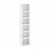 Porta CD DVD 92cm Bianco con Ripiani Regolabili Moderno