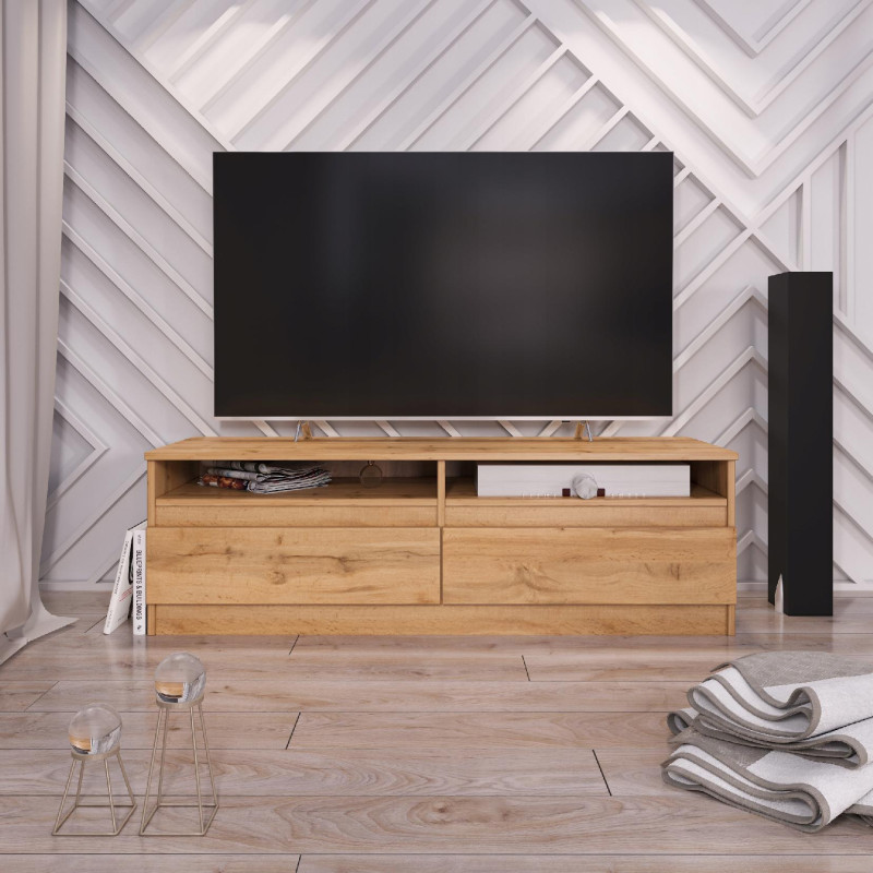Mobile TV Wotan Rovere 120 cm moderno per soggiorno