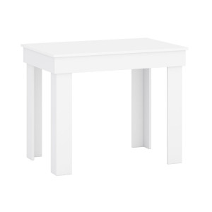 Piccolo Tavolo da Pranzo 90x60 cm Bianco Moderno e Salvaspazio