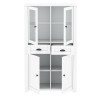 Vetrina bassa Mone C 2D 2W 2SZ bianca moderna 120 cm