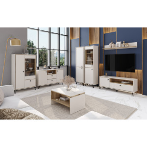 Zoom Tirion A Shelf 1d Cashmere/delano Oak